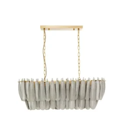 Lampa wisząca FEATHER 95 cm szara*KDesign Outlet