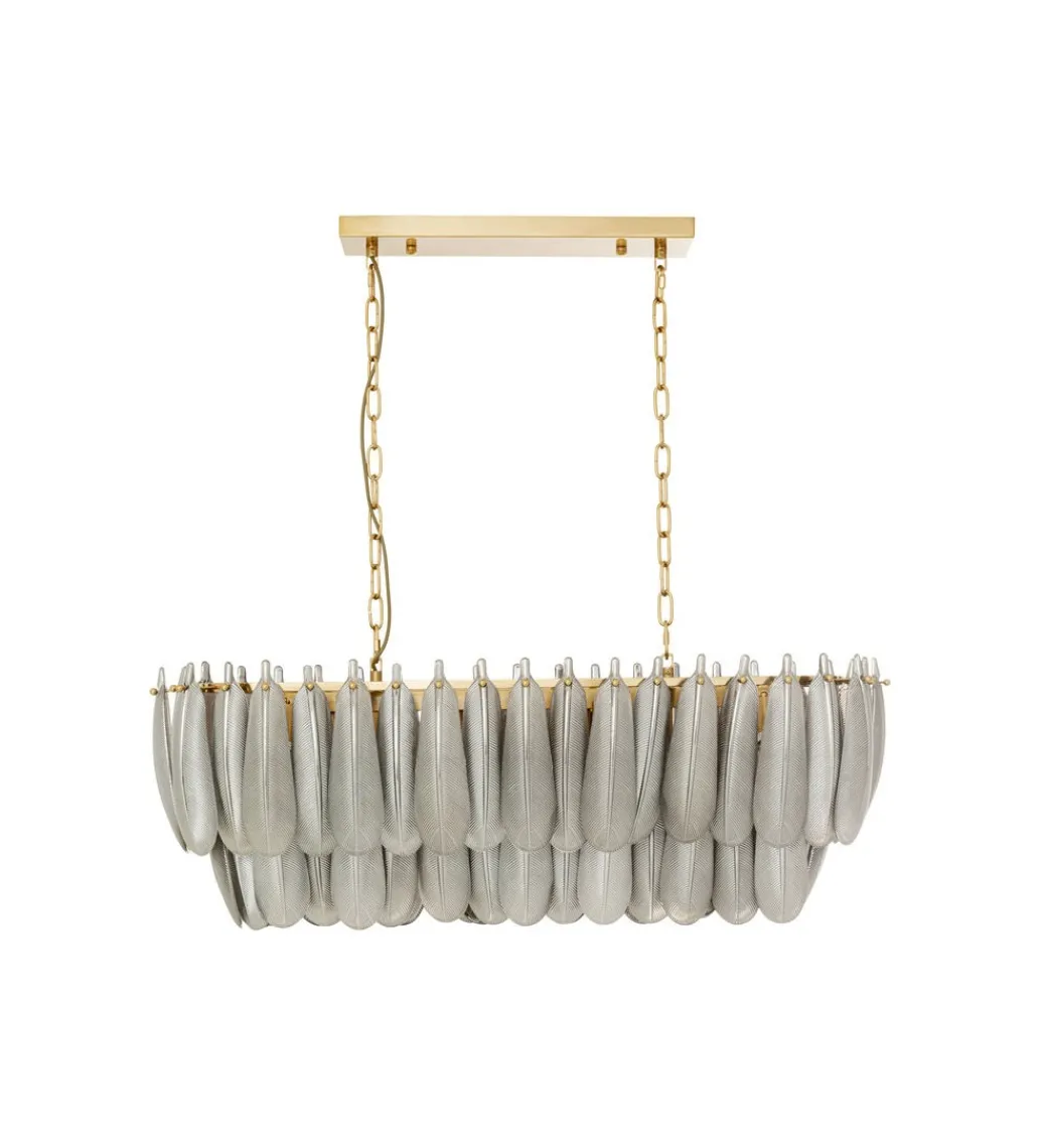 Lampa wisząca FEATHER 95 cm szara*KDesign Outlet