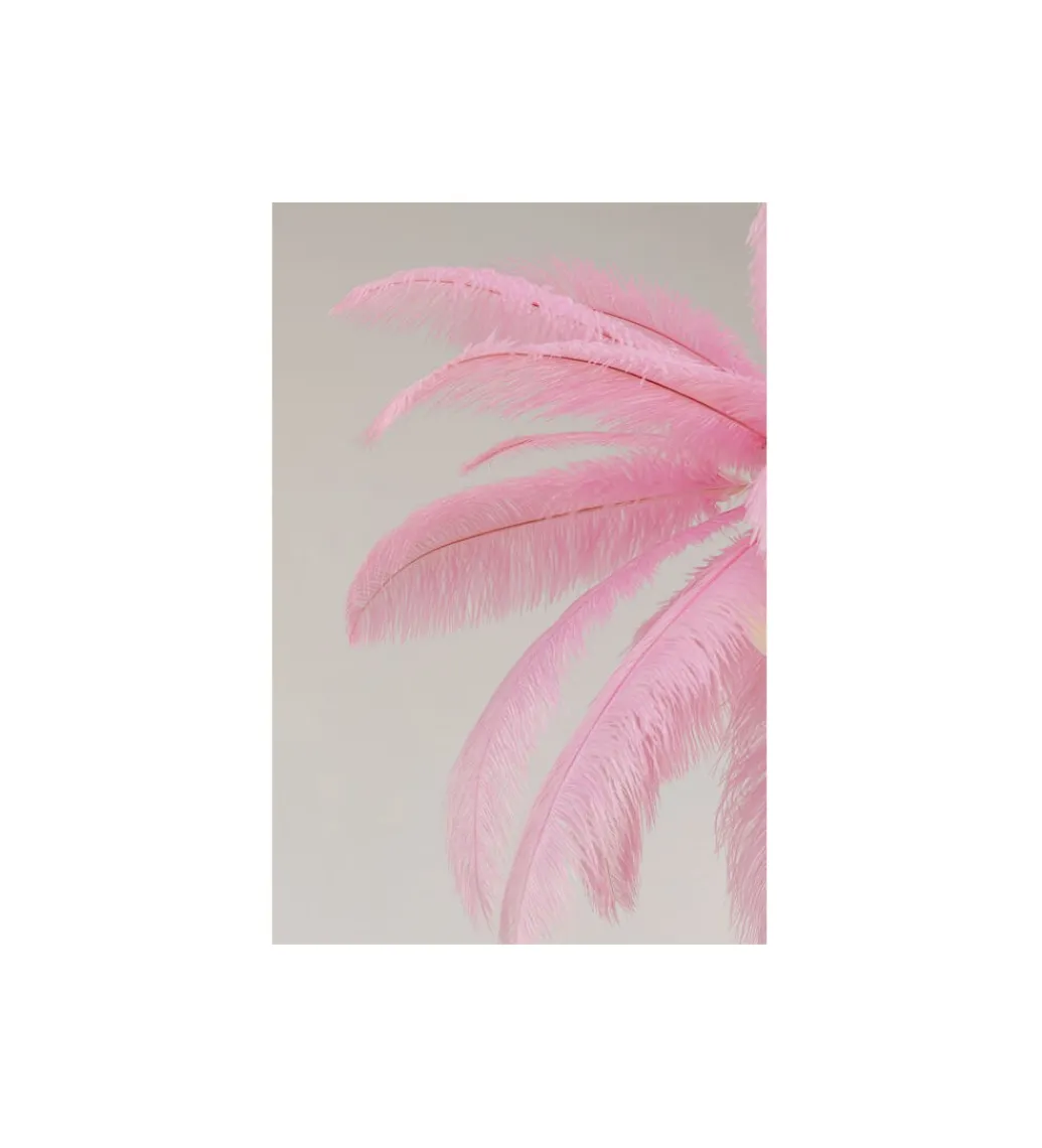 Lampa wisząca Feather Palm 87 cm różowa*KDesign New