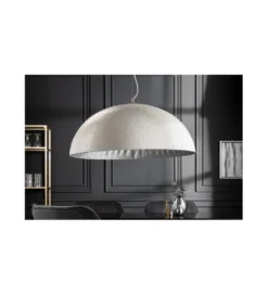 Lampa wisząca Glow biało srebrna 70 cm*Invicta Interior Best