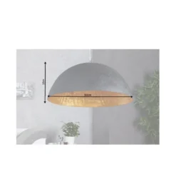 Lampa wisząca Glow 50 cm czarno złota*Invicta Interior Outlet