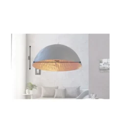 Lampa wisząca Glow 70 cm czarno złota*Invicta Interior
