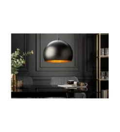 Lampa wisząca Glow ZEPPELIN 30 cm czarno - złota*Invicta Interior Online