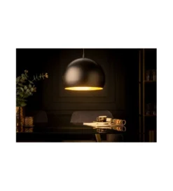 Lampa wisząca Glow ZEPPELIN 30 cm czarno - złota*Invicta Interior Online
