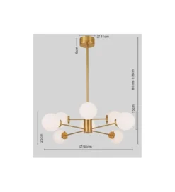 Lampa wisząca HiEAVENLY złota*KDesign Hot