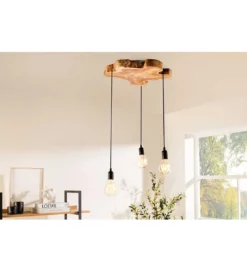 Lampa wisząca KORA 50 cm Drewno Longan*Invicta Interior Discount