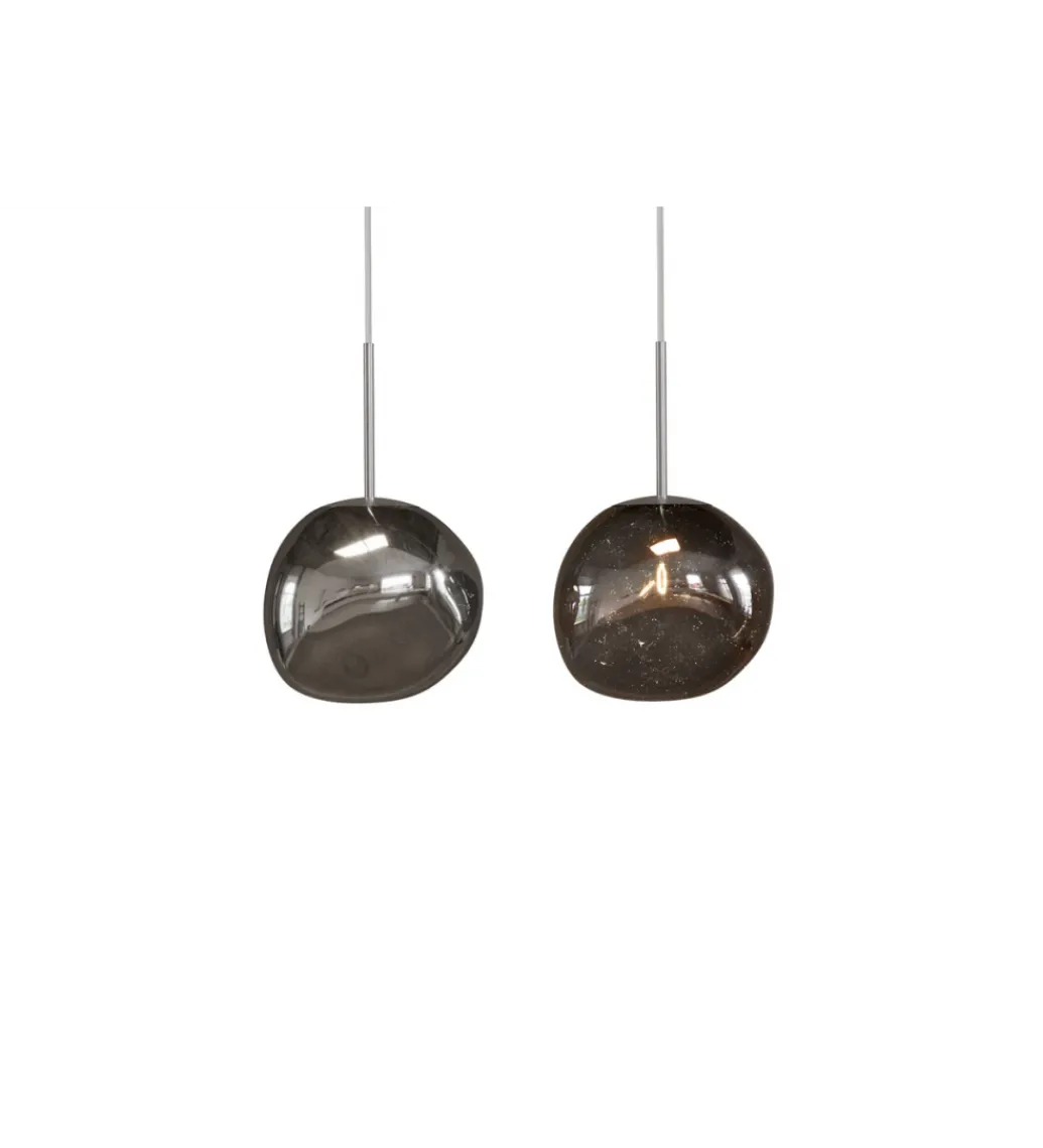 Lampa wisząca LIQUID DIAMOND 20 cm szkło dymione*Invicta Interior Clearance