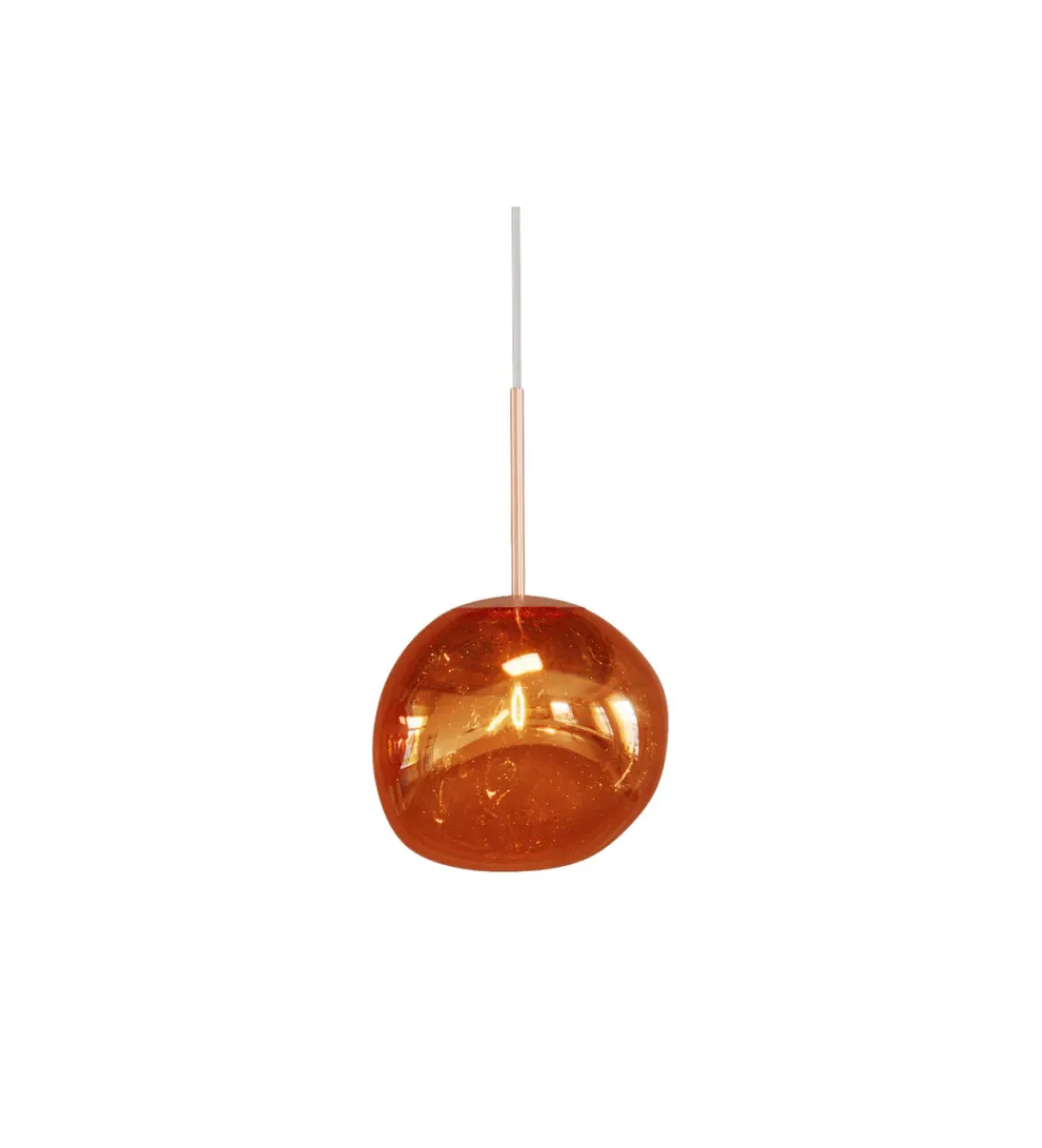 Lampa wisząca LIQUID DIAMOND 20 cm szkło miedź*Invicta Interior Clearance