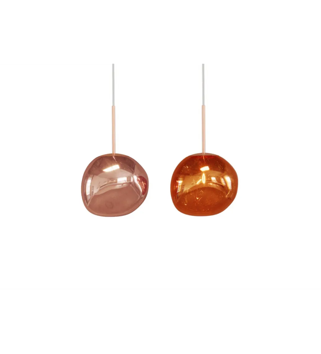 Lampa wisząca LIQUID DIAMOND 20 cm szkło miedź*Invicta Interior Clearance