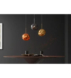 Lampa wisząca LIQUID DIAMOND 20 cm szkło miedź*Invicta Interior Clearance