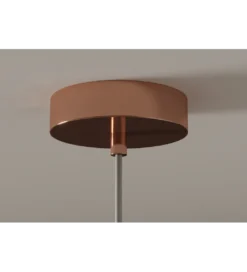 Lampa wisząca LIQUID DIAMOND 20 cm szkło miedź*Invicta Interior Clearance