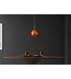 Lampa wisząca LIQUID DIAMOND 20 cm szkło miedź*Invicta Interior Clearance
