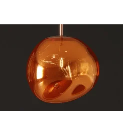 Lampa wisząca LIQUID DIAMOND 20 cm szkło miedź*Invicta Interior Clearance