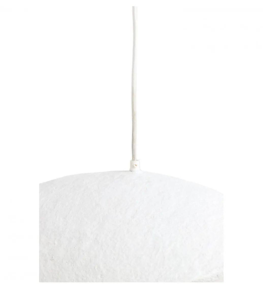 Lampa wisząca LONIA 53 cm kremowa antyczny brąz*L&L Discount