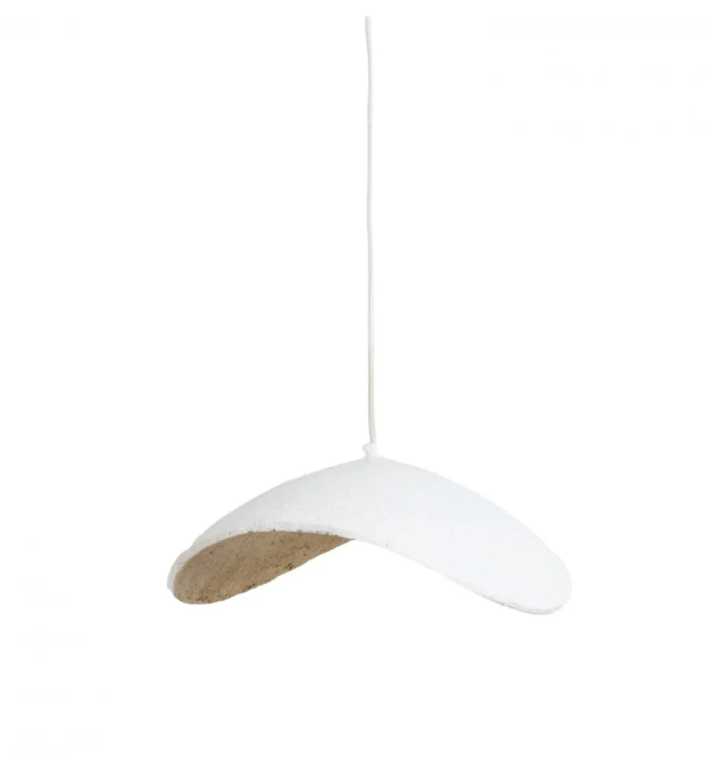 Lampa wisząca LONIA 53 cm kremowa antyczny brąz*L&L Discount