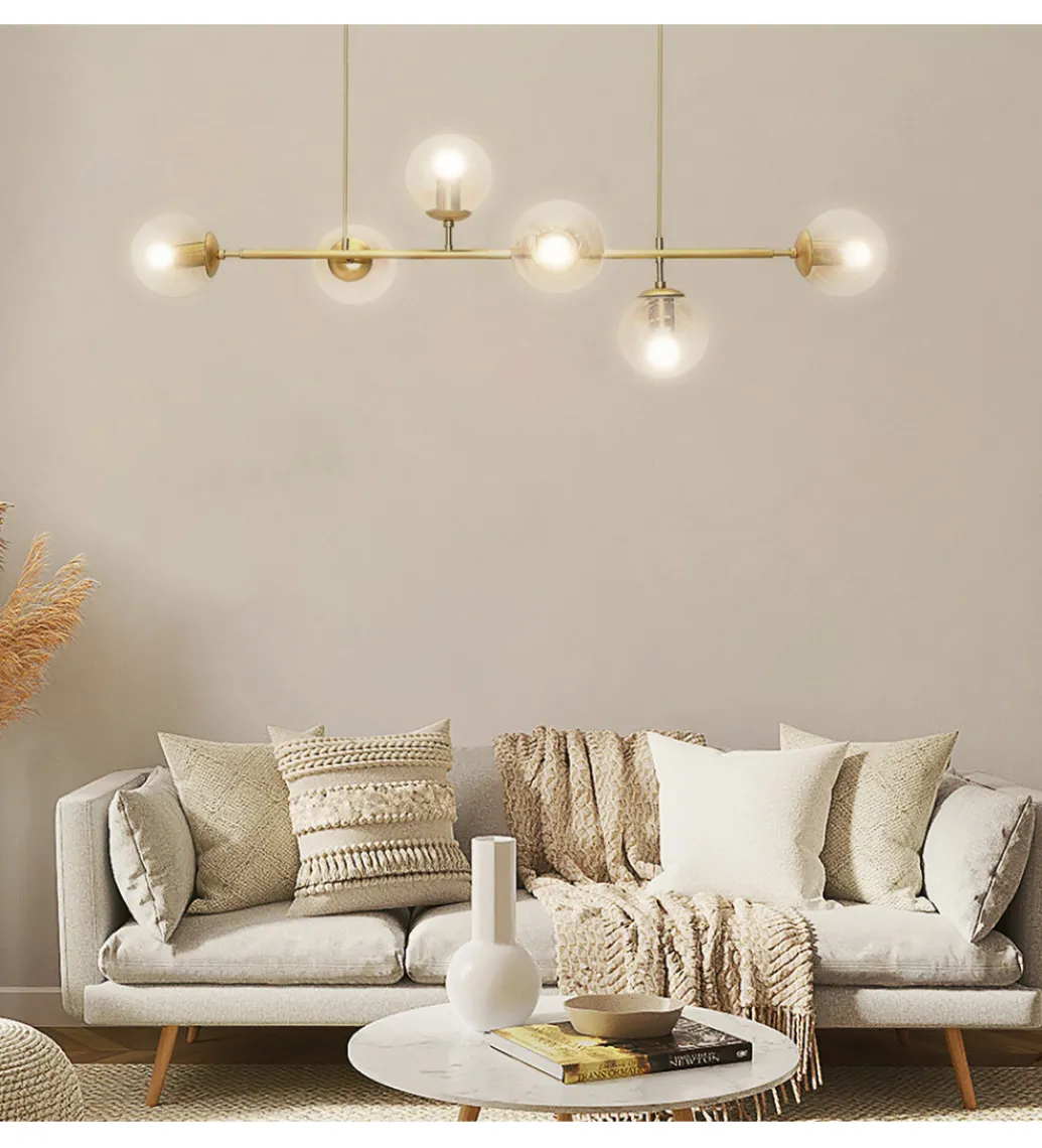 Lampa wisząca MORIS 113 cm złota*DOMENO