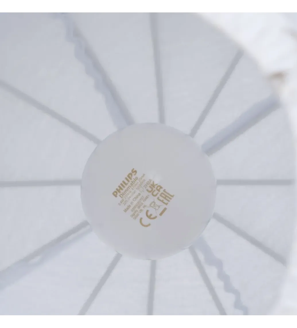 Lampa wisząca NERAZMAI 25 cm biała*Zona-Design Best