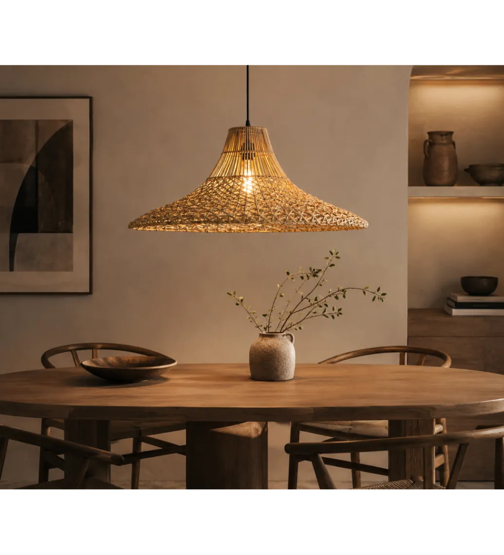 Lampa wisząca ORANJESTAD 80 cm naturalna*Belda Discount