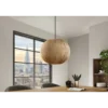 Lampa wisząca ORGANIC 45 cm tkanina naturalny*Invicta Interior