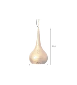 Lampa wisząca ORIENT LIVING 50 cm ze złotym dekorem*Invicta Interior - przedsprzedaż Discount