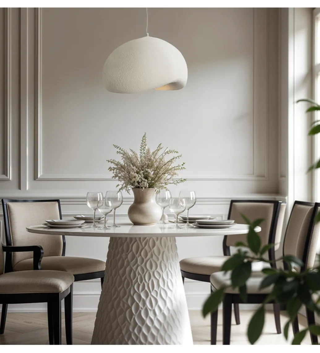 Lampa wisząca OSTIA 48 cm biała*DOMENO Outlet