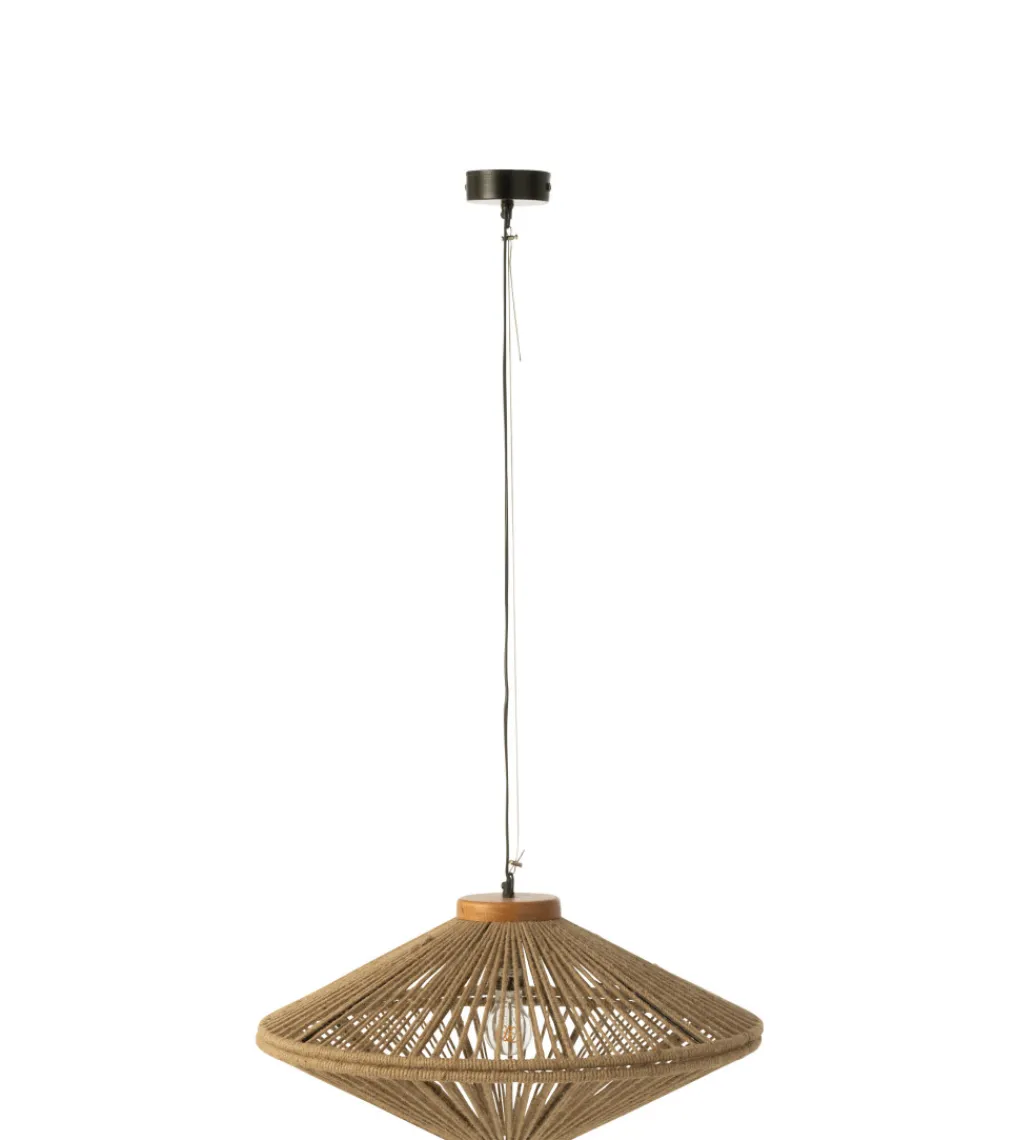 Lampa wisząca OVNI 62 cm naturalne*J-Line Discount