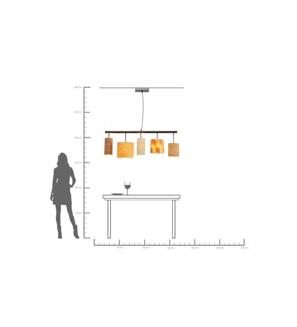Lampa wisząca PARECHI 100 cm wielokolorowa*KDesign Hot