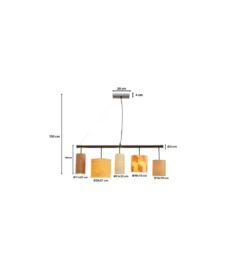 Lampa wisząca PARECHI 100 cm wielokolorowa*KDesign Hot