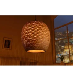 Lampa wisząca PAVO Nest 35 cm bambus*Invicta Interior
