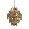 Lampa wisząca PORBELMA 58 cm złota naturalna*Zona-Design New
