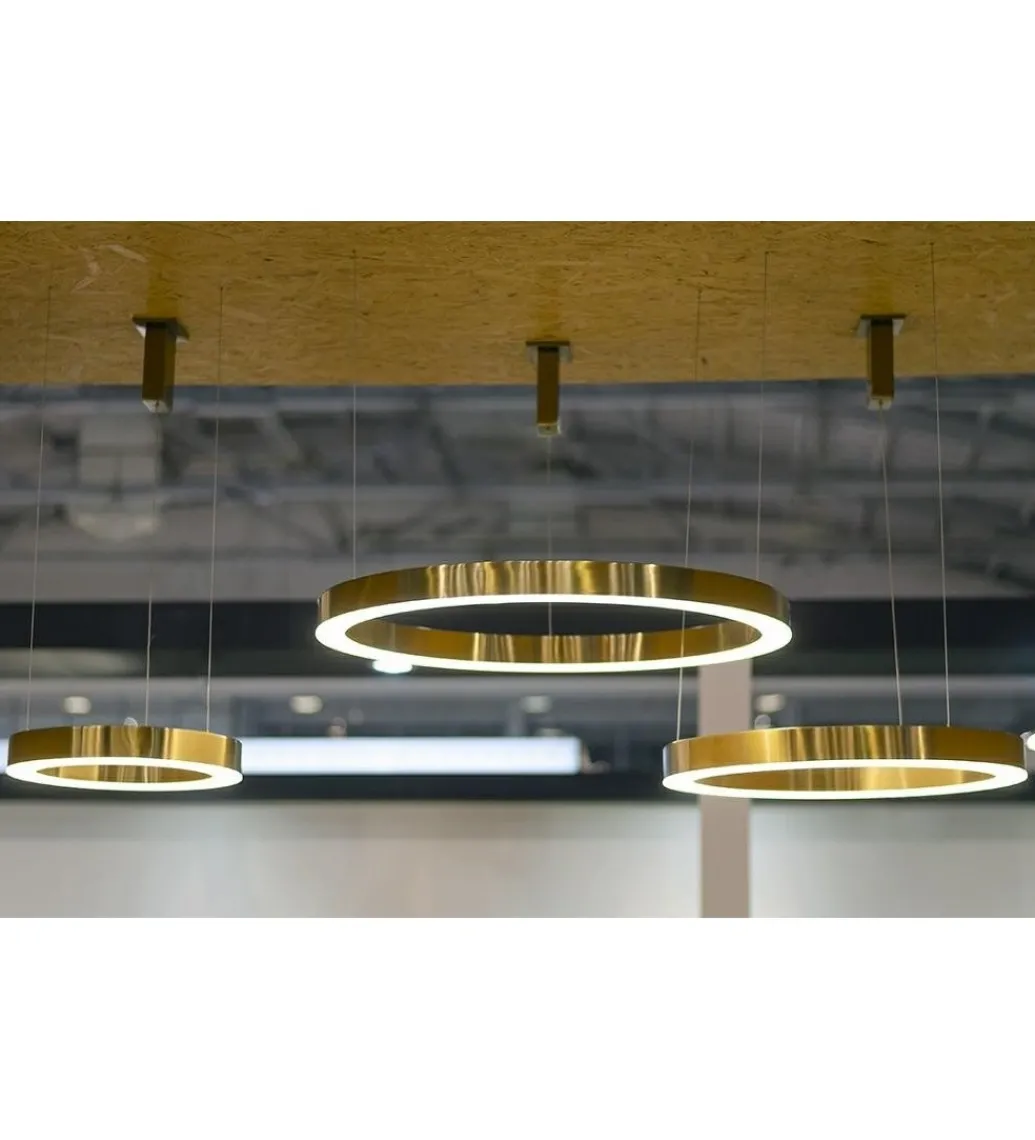 Lampa wisząca RING 60 cm złota*Zona-Design New