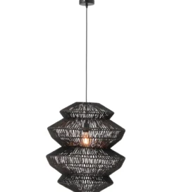 Lampa wisząca ROPEAN 57 cm czarna*J-Line Outlet