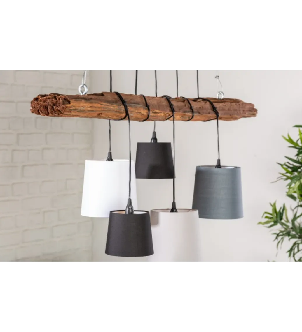 Lampa wisząca Saint-Louis 115 cm drewno driftowe*Invicta Interior