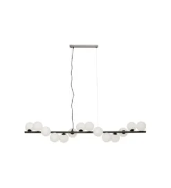 Lampa wisząca SCALA BALLS 150 cm czarna białe klosze*KDesign Clearance