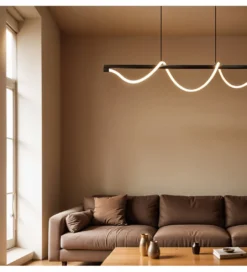 Lampa wisząca SERPENTE 120 cm czarna*DOMENO Discount