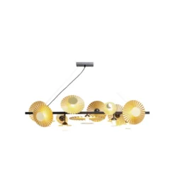 Lampa wisząca Soles 140 cm złota*KDesign Hot