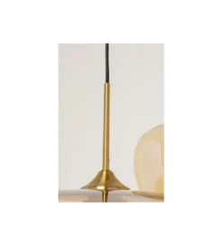 Lampa wisząca SPHERE AMBER 45 cm złota*KDesign Discount