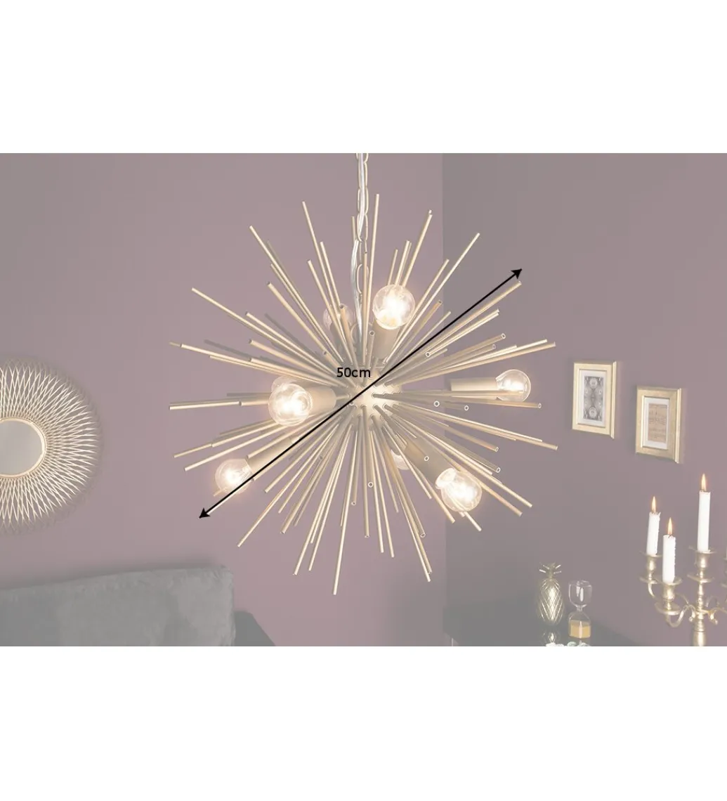 Lampa wisząca Sunlight 50 cm mosiężna*Invicta Interior Outlet