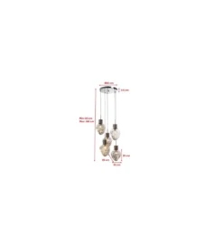 Lampa wisząca SUPERNOVA 50 cm smoky*KDesign Clearance