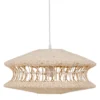 Lampa wisząca TECHO 52 cm ratan kremowa*Zona-Design New
