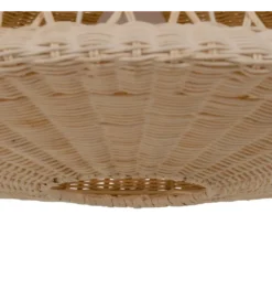 Lampa wisząca TECHO 52 cm ratan kremowa*Zona-Design New