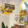 Lampa wisząca TECHO 40 cm złota*Exclusivas Hot