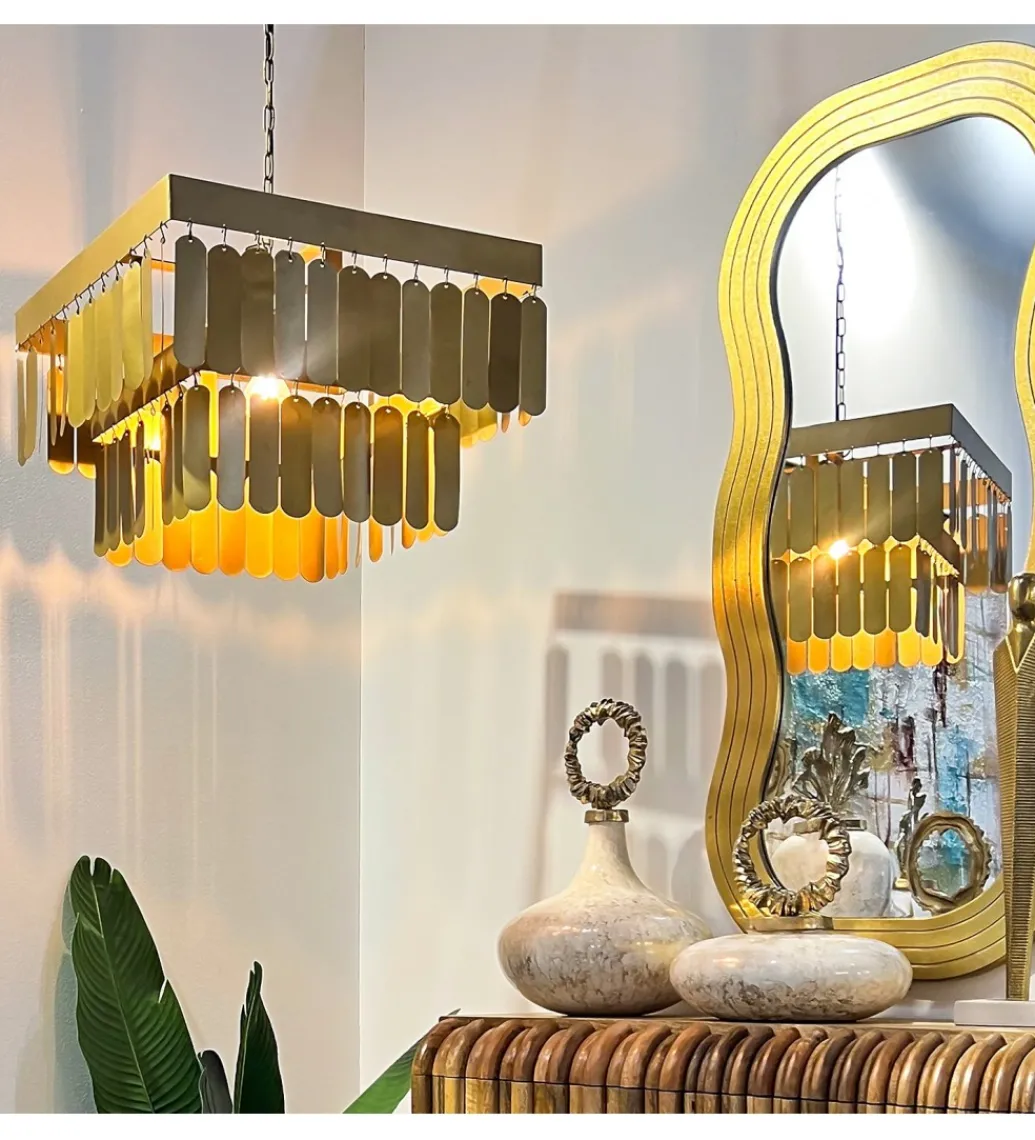Lampa wisząca TECHO 40 cm złota*Exclusivas Hot