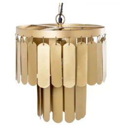 Lampa wisząca TECHO 30 cm złota*Exclusivas New