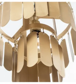 Lampa wisząca TECHO 30 cm złota*Exclusivas New