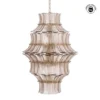 Lampa wisząca TEGOR 53 cm szare szkło*DENZO Sale