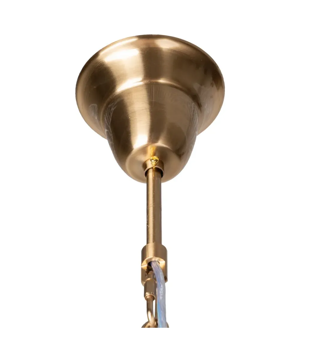 Lampa wisząca TEGOR 53 cm szare szkło*DENZO Sale