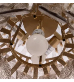 Lampa wisząca TEGOR 53 cm szare szkło*DENZO Sale