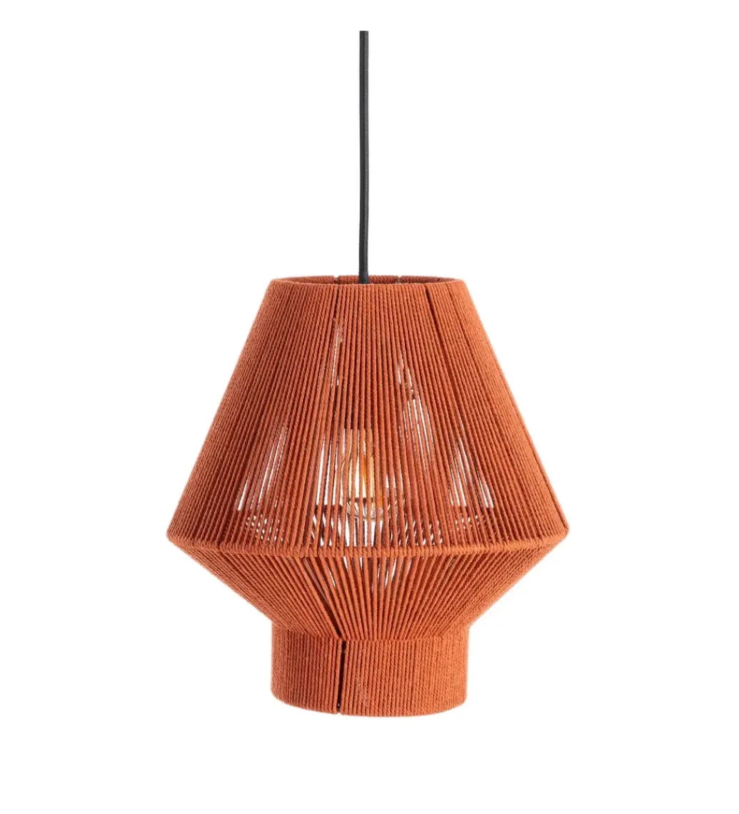 Lampa wisząca TEJA 25 cm lina papierowa ceglasty*Zona-Design Hot
