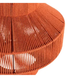 Lampa wisząca TEJA 30 cm lina papierowa ceglasty*Zona-Design